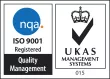 ISO 9001 Certification Logo with UKAS