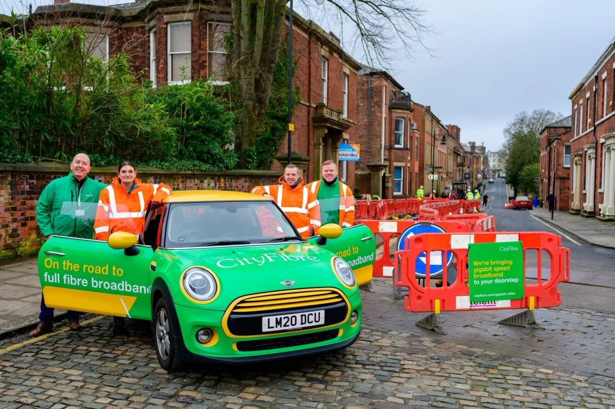 Steve Thorpe city manager City Fibre Donna Mc Clung city build manager City Fibre and the build team