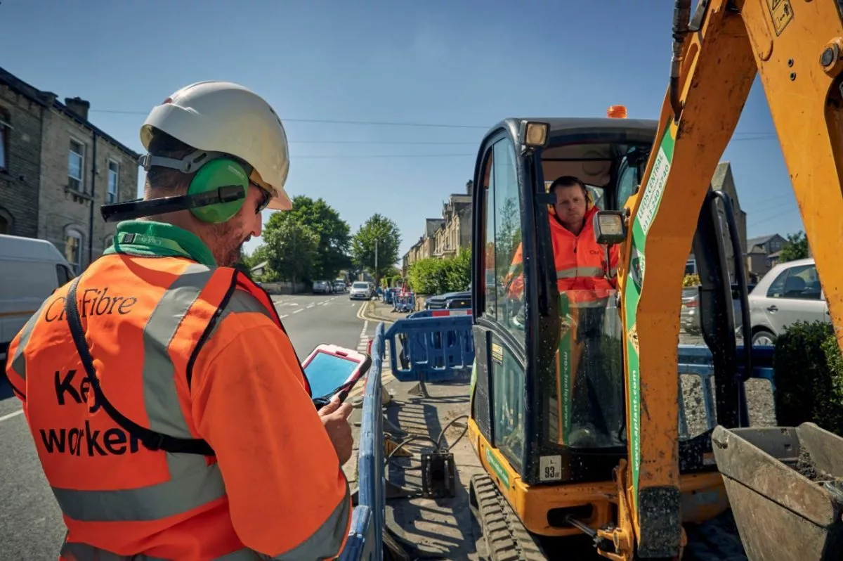 City Fibre construction