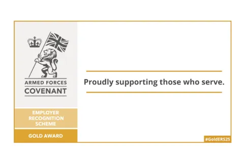 Armed forces gold award full banner